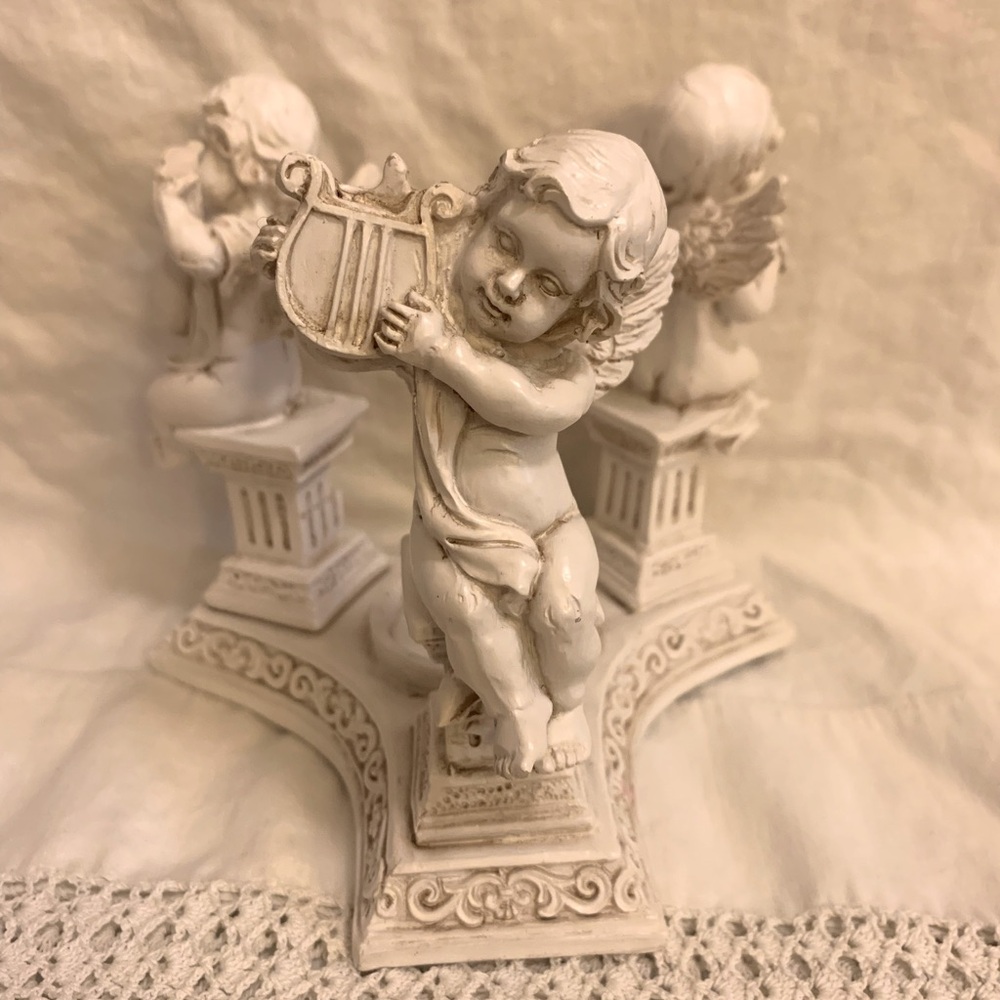 Cherub Angels Tealight Candle Holder Decor